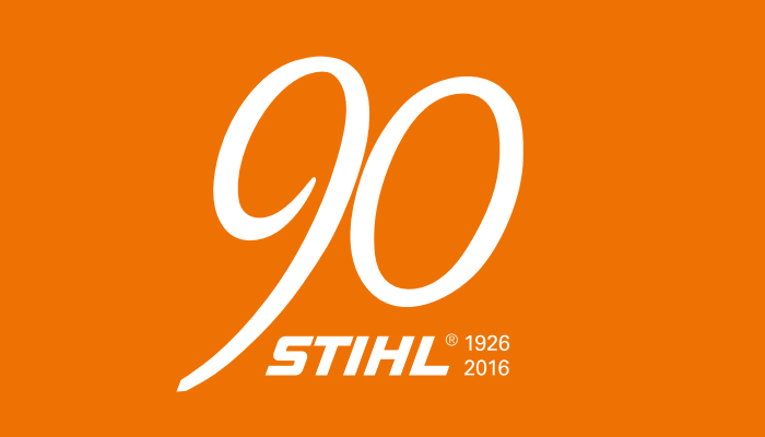 90 Years of STIHL logo 1926-2016