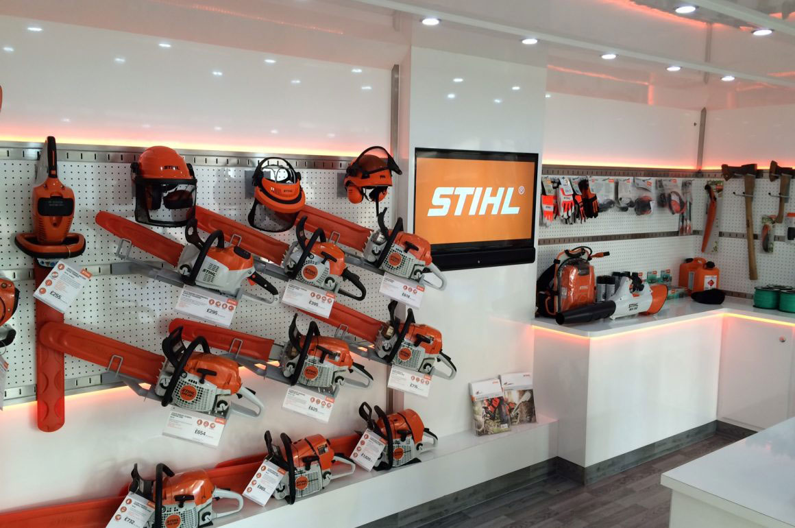 STIHL tools in a dealership