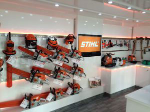 STIHL tools in a dealership