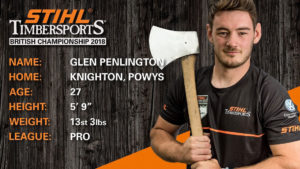 Glen Penlington STIHL Timbersports Bio