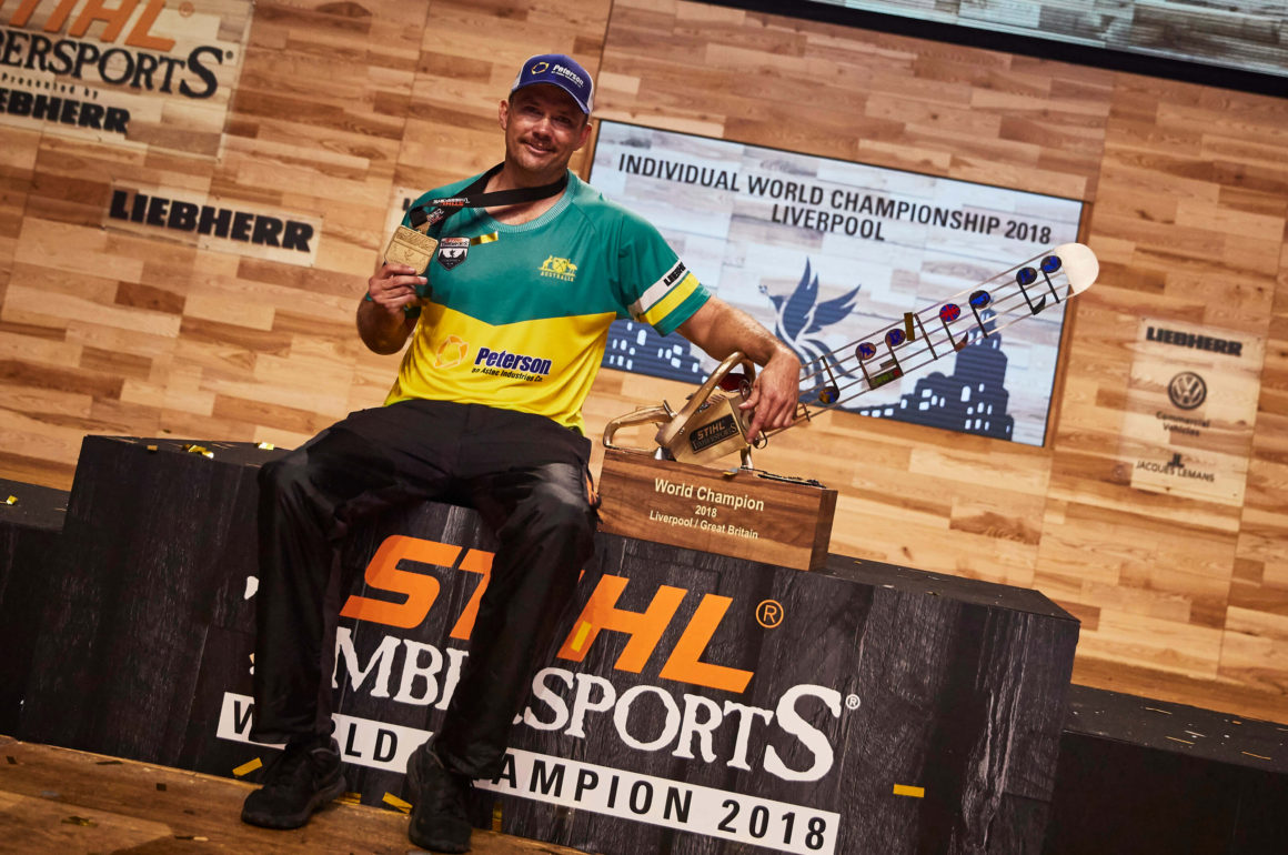 Laurence O'Toole TIMBERSPORTS World Champion