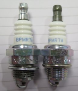 STIHL spark plug compared to a normal spark plug