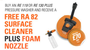 Free RA 82 Surface Cleaner & Foam Nozzle Offer