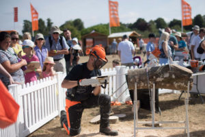 STIHL product demonstration at countryfile in 2018