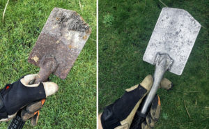 cleaning your garden tools