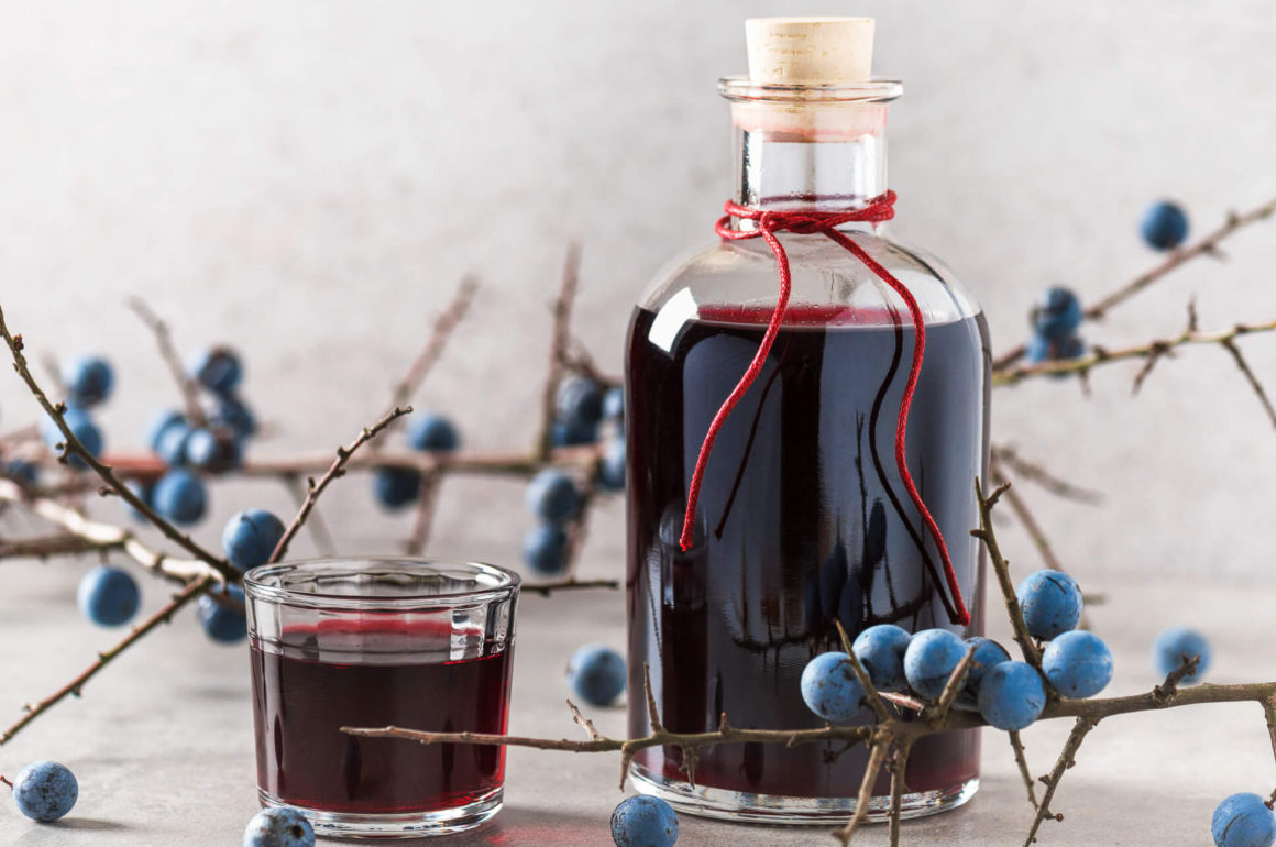 homemade sloe gin