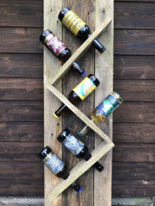 completed beer rack