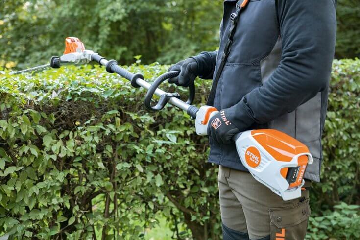 hedge trimmer on a pole