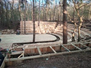 Thorington Theatre was built with the help of a STIHL cordless chainsaw 