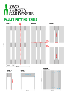 step by step guide to make a pallet table