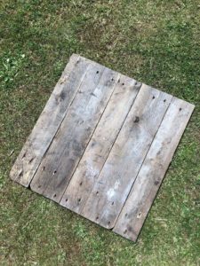 create the table top using planks