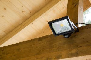 add a security light to help secure your shed