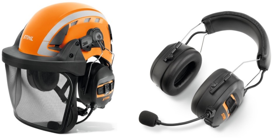 STIHL procom headset and helmet