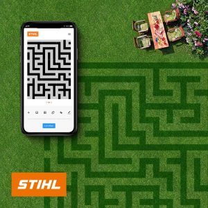Instagram maze lawn design