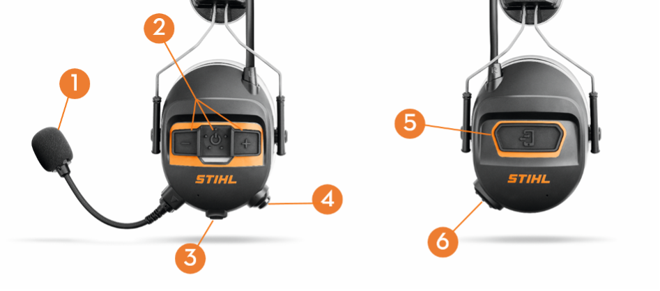 a detailed image of STIHL ProCOM headsets