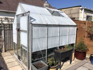 apply shading to greenhouse glass